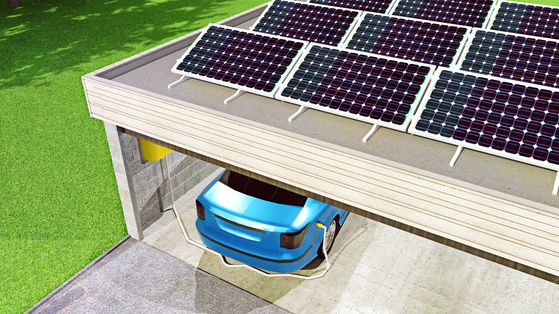 Cuántas placas solares se necesitan para cargar un coche eléctrico