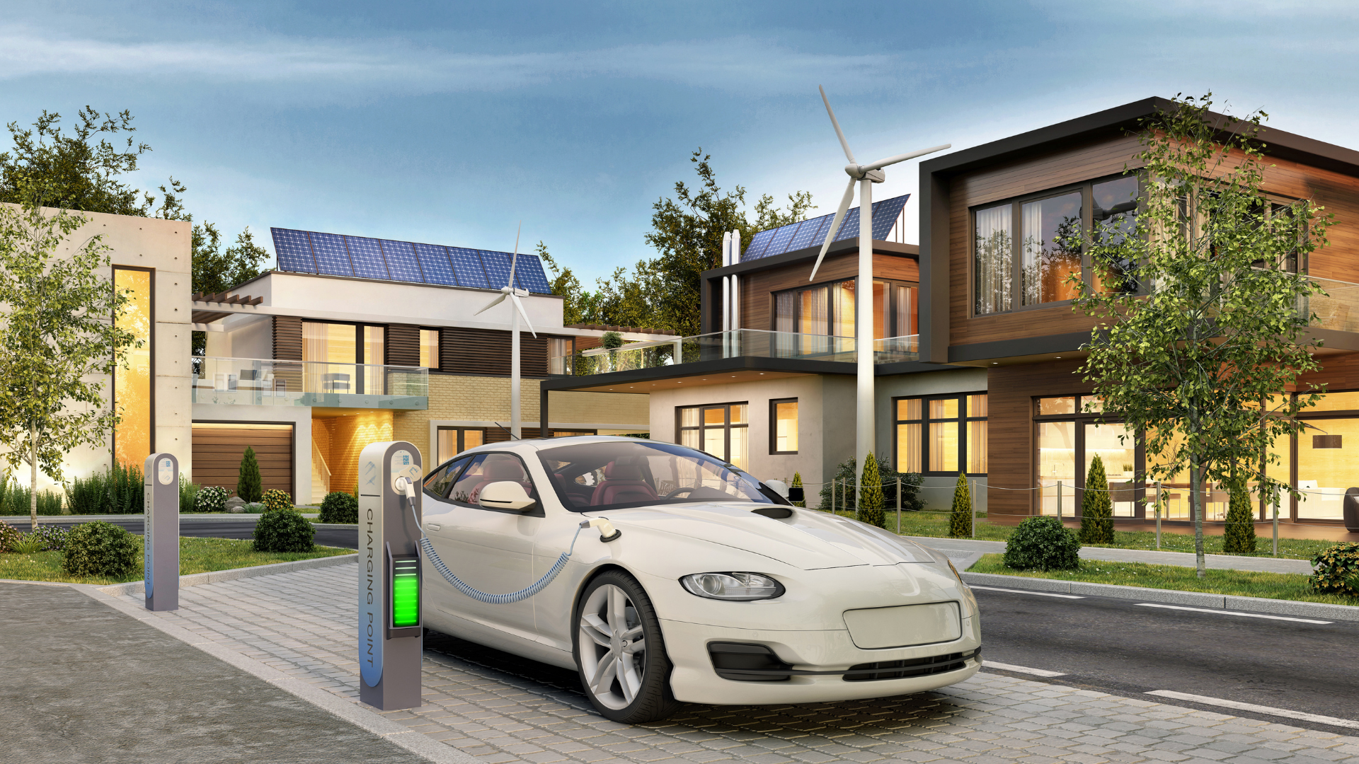 Cargar un coche eléctrico con placas solares